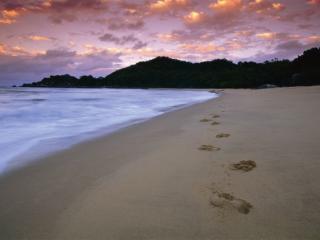 Sunset Footprints